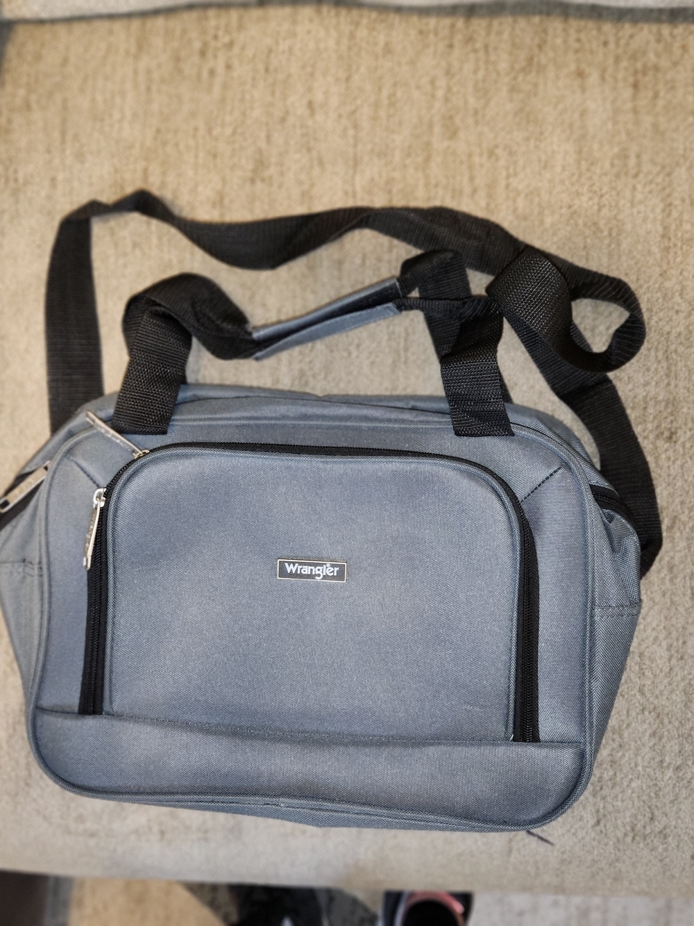 Wrangler Men's Gray Crossbody Travel Bag